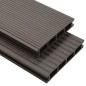 vidaXL WPC Hohlkammer Terrassendielen + Zubehör 20m² 2,2m Dunkelbraun vidaXL WPC Hohlkammer Terrassendielen + Zubehör 20m² 2,2m Dunkelbraun