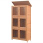 vidaXL Kleintier-/Kaninchenstall 6 Boxen Holz vidaXL Kleintier-/Kaninchenstall 6 Boxen Holz