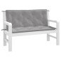 vidaXL Gartenbank-Auflagen 2 Stk. Grau 120x50x7 cm Oxford-Gewebe vidaXL Gartenbank-Auflagen 2 Stk. Grau 120x50x7 cm Oxford-Gewebe