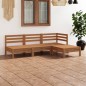 vidaXL 4-tlg. Garten-Lounge-Set Massivholz Kiefer Honigbraun vidaXL 4-tlg. Garten-Lounge-Set Massivholz Kiefer Honigbraun