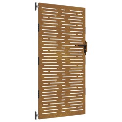 vidaXL Gartentor 85x175 cm Cortenstahl Quadratisches Design