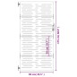 vidaXL Gartentor 85x175 cm Cortenstahl Quadratisches Design vidaXL Gartentor 85x175 cm Cortenstahl Quadratisches Design