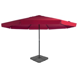 vidaXL Sonnenschirm mit Schirmständer Rot