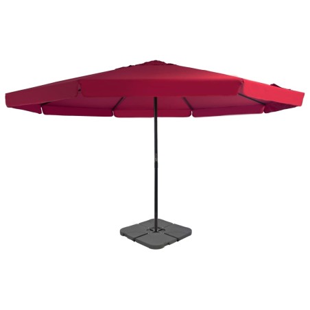 vidaXL Sonnenschirm mit Schirmständer Rot