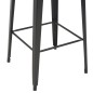 vidaXL 3-teiliges Bar-Set Stahl Schwarz vidaXL 3-teiliges Bar-Set Stahl Schwarz
