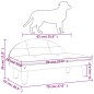 vidaXL Hundebett Braun 70x52x30 cm Stoff vidaXL Hundebett Braun 70x52x30 cm Stoff