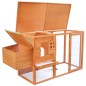 vidaXL Hühnerstall mit 1 Legenest Holz vidaXL Hühnerstall mit 1 Legenest Holz