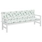 vidaXL Gartenbank-Auflagen 2 Stk. Blattmuster 200x50x7 cm Stoff vidaXL Gartenbank-Auflagen 2 Stk. Blattmuster 200x50x7 cm Stoff