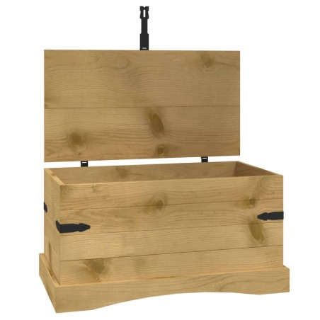 vidaXL Truhe Mexiko-Stil Kiefernholz 91x49,5x47 cm
