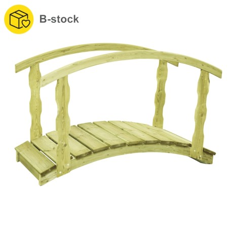 vidaXL Gartenbrücke B-Ware 170x74x105 cm Kiefernholz Imprägniert