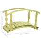 vidaXL Gartenbrücke B-Ware 170x74x105 cm Kiefernholz Imprägniert vidaXL Gartenbrücke B-Ware 170x74x105 cm Kiefernholz Imprägniert