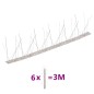 vidaXL 6-tlg. Vogelabwehr-Spikes-Set 3 m Edelstahl 5-reihig vidaXL 6-tlg. Vogelabwehr-Spikes-Set 3 m Edelstahl 5-reihig