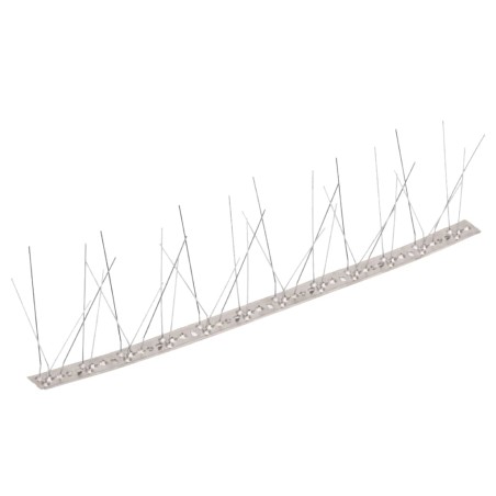 vidaXL 6-tlg. Vogelabwehr-Spikes-Set 3 m Edelstahl 5-reihig
