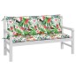 vidaXL Gartenbank-Auflagen 2 Stk. Mehrfarbig 150x50x7 cm Stoff