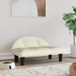 vidaXL Hundebett Creme 70x52x30 cm Samt