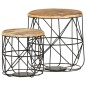 vidaXL Couchtische 2 Stk. Massivholz Mango vidaXL Couchtische 2 Stk. Massivholz Mango