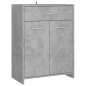 vidaXL Badezimmerschrank Betongrau 60x33x80 cm Holzwerkstoff vidaXL Badezimmerschrank Betongrau 60x33x80 cm Holzwerkstoff