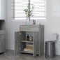 vidaXL Badezimmerschrank Betongrau 60x33x80 cm Holzwerkstoff vidaXL Badezimmerschrank Betongrau 60x33x80 cm Holzwerkstoff