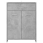 vidaXL Badezimmerschrank Betongrau 60x33x80 cm Holzwerkstoff vidaXL Badezimmerschrank Betongrau 60x33x80 cm Holzwerkstoff