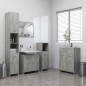 vidaXL Badezimmerschrank Betongrau 60x33x80 cm Holzwerkstoff vidaXL Badezimmerschrank Betongrau 60x33x80 cm Holzwerkstoff