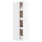 vidaXL Apothekerschrank Hochglanz-Weiß 30x42,5x150 cm Holzwerkstoff vidaXL Apothekerschrank Hochglanz-Weiß 30x42,5x150 cm Holzwerkstoff