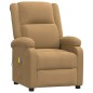 vidaXL Massagesessel Braun Samt vidaXL Massagesessel Braun Samt