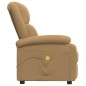 vidaXL Massagesessel Braun Samt vidaXL Massagesessel Braun Samt