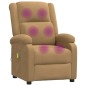 vidaXL Massagesessel Braun Samt vidaXL Massagesessel Braun Samt