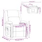 vidaXL Massagesessel Braun Samt vidaXL Massagesessel Braun Samt