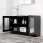 vidaXL Vitrinenschrank Schwarz 120x30,5x70 cm Holzwerkstoff vidaXL Vitrinenschrank Schwarz 120x30,5x70 cm Holzwerkstoff
