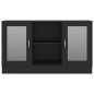 vidaXL Vitrinenschrank Schwarz 120x30,5x70 cm Holzwerkstoff vidaXL Vitrinenschrank Schwarz 120x30,5x70 cm Holzwerkstoff