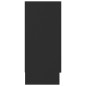 vidaXL Vitrinenschrank Schwarz 120x30,5x70 cm Holzwerkstoff vidaXL Vitrinenschrank Schwarz 120x30,5x70 cm Holzwerkstoff