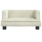vidaXL Hundebett Creme 60x40x30 cm Samt vidaXL Hundebett Creme 60x40x30 cm Samt