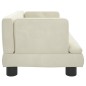 vidaXL Hundebett Creme 60x40x30 cm Samt vidaXL Hundebett Creme 60x40x30 cm Samt