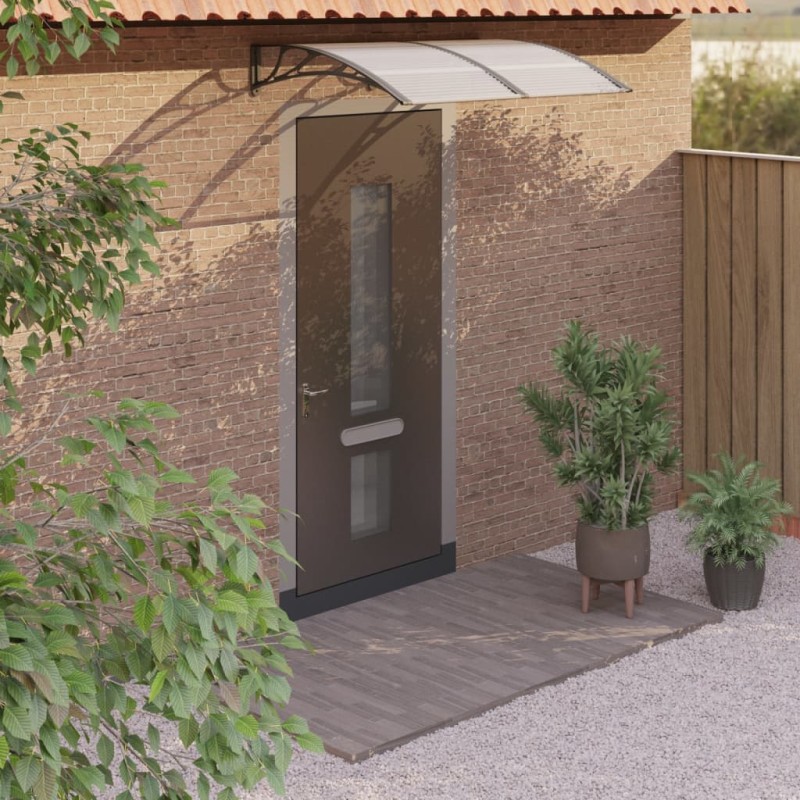 vidaXL Türvordach Schwarz 150x100 cm Polycarbonat vidaXL Türvordach Schwarz 150x100 cm Polycarbonat