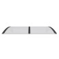 vidaXL Türvordach Schwarz 150x100 cm Polycarbonat vidaXL Türvordach Schwarz 150x100 cm Polycarbonat
