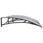 vidaXL Türvordach Schwarz 150x100 cm Polycarbonat vidaXL Türvordach Schwarz 150x100 cm Polycarbonat