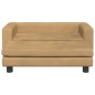 vidaXL Hundebett mit Verlängerung Braun 100x50x30 cm Samt vidaXL Hundebett mit Verlängerung Braun 100x50x30 cm Samt