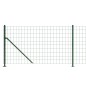 vidaXL Maschendrahtzaun mit Bodenflansch Grün 0,8x10 m vidaXL Maschendrahtzaun mit Bodenflansch Grün 0,8x10 m
