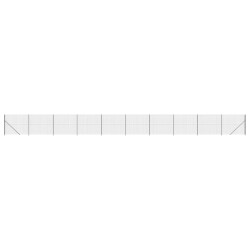 vidaXL Maschendrahtzaun mit Bodenflansch Anthrazit 1,4x25 m