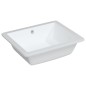 vidaXL Waschbecken Weiß 50x40,5x18,5 cm Rechteckig Keramik vidaXL Waschbecken Weiß 50x40,5x18,5 cm Rechteckig Keramik