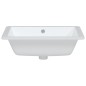 vidaXL Waschbecken Weiß 50x40,5x18,5 cm Rechteckig Keramik vidaXL Waschbecken Weiß 50x40,5x18,5 cm Rechteckig Keramik