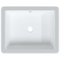 vidaXL Waschbecken Weiß 50x40,5x18,5 cm Rechteckig Keramik vidaXL Waschbecken Weiß 50x40,5x18,5 cm Rechteckig Keramik