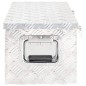 vidaXL Aufbewahrungsbox Silbern 70x31x27 cm Aluminium vidaXL Aufbewahrungsbox Silbern 70x31x27 cm Aluminium