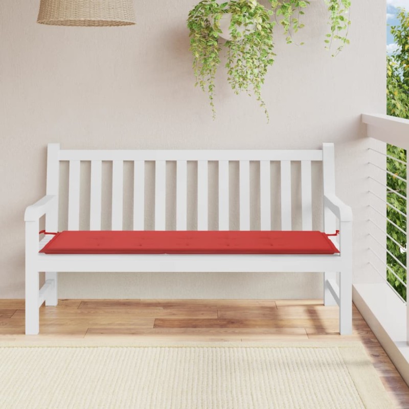 Gartenbank-Auflage Rot 150x50x3 cm Oxford-Gewebe Gartenbank-Auflage Rot 150x50x3 cm Oxford-Gewebe