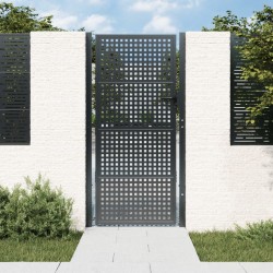 vidaXL Gartentor Anthrazit 105x250 cm Stahl