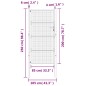 vidaXL Gartentor Anthrazit 105x250 cm Stahl vidaXL Gartentor Anthrazit 105x250 cm Stahl