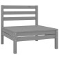 vidaXL 8-tlg. Garten-Lounge-Set Massivholz Kiefer Grau vidaXL 8-tlg. Garten-Lounge-Set Massivholz Kiefer Grau