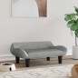 vidaXL Hundebett Hellgrau 70x40x24 cm Samt vidaXL Hundebett Hellgrau 70x40x24 cm Samt