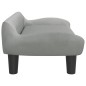 vidaXL Hundebett Hellgrau 70x40x24 cm Samt vidaXL Hundebett Hellgrau 70x40x24 cm Samt